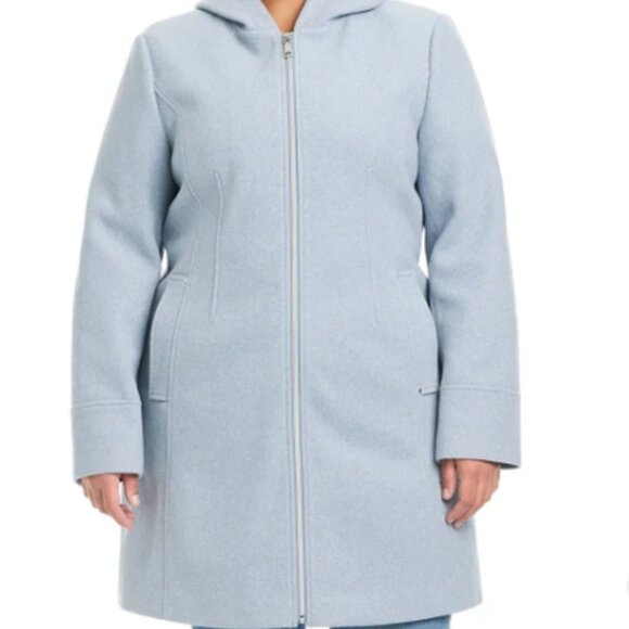 Vince Camuto Jackets & Blazers - NWT - Cozy  Ladies zip up jacket with hood  XXL Plus size by Vince Camuto